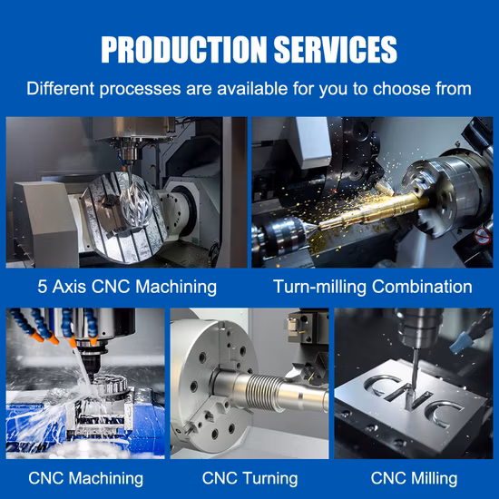 Odm Oem Drawing Custom 5 Axis Aluminum Brass Metal Stainless Steel Precision Cnc Machining Service Turning Mechanical Parts
